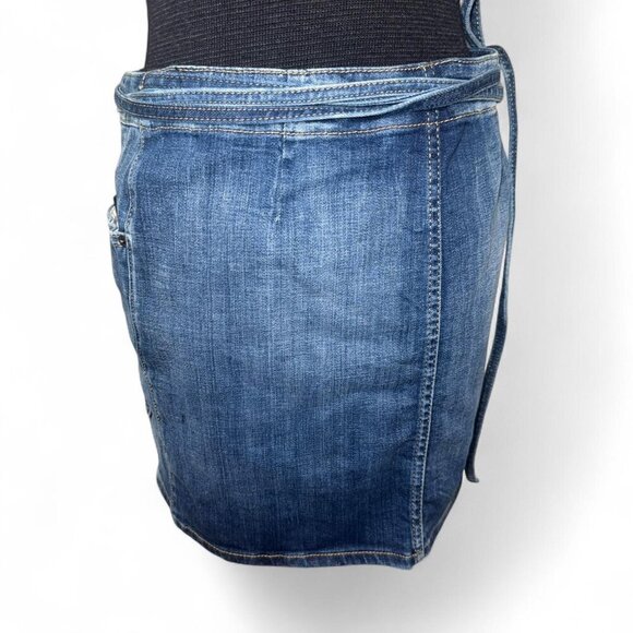 Dsquared2 Denim Mini Wrap Skirt With Pocket Size 38 - Picture 6 of 8